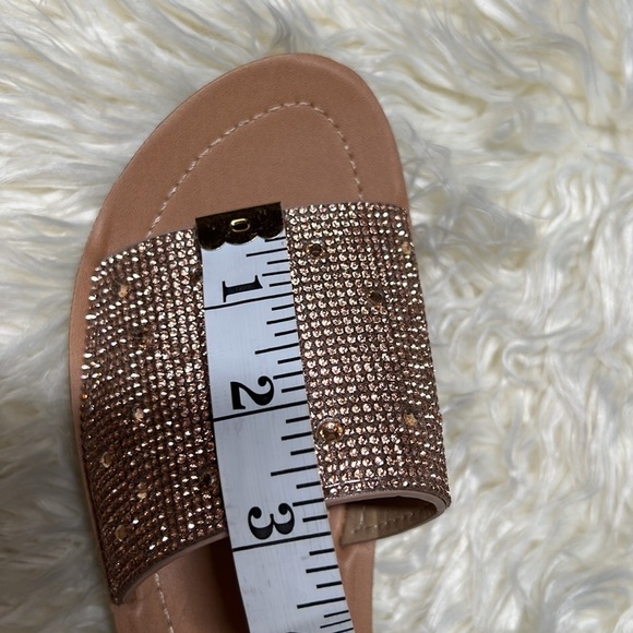 Sandals  SODA Size 6.5 copper penny. Rhinestones. Like NWT - Picture 8 of 8